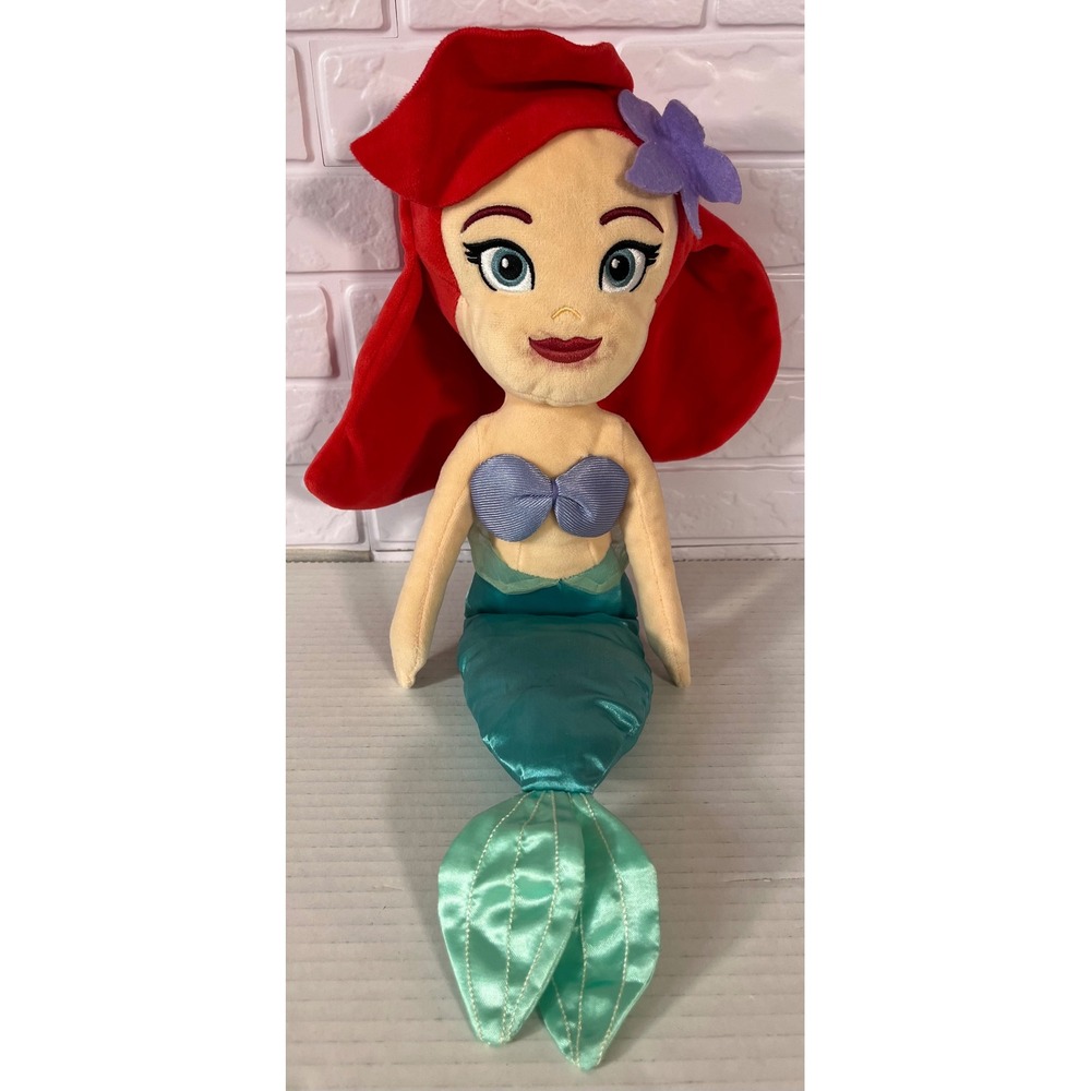 Disney Ariel Rainbow Mermaid Plush Lot Kids 16in Multicolor Sparkle Dolls